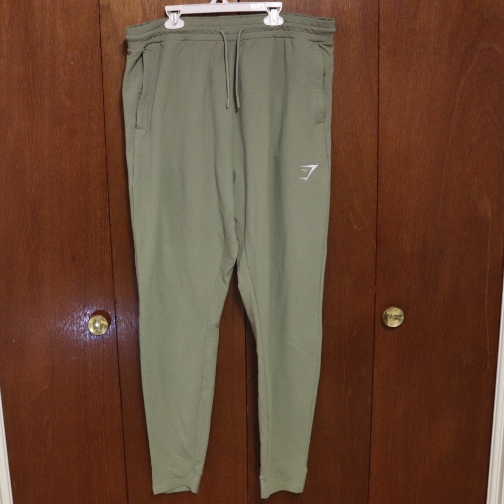 Gymshark Green Men’s Joggers w/ Zipper Pockets
